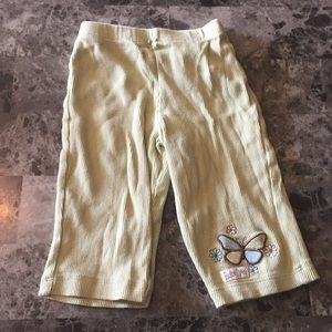 Green Ribbed Leggings